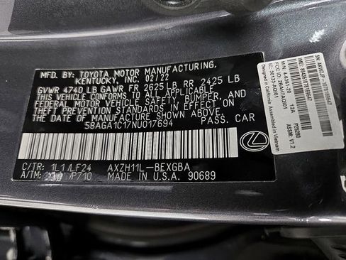 Certified 2022 Lexus ES 300h F Sport image 31