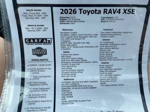 Used 2026 Toyota RAV4 XSE AWD/4WD image 27