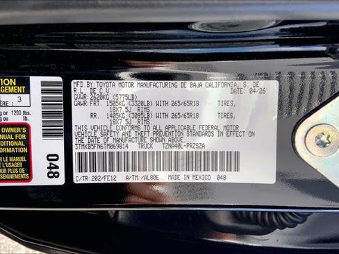 Certified 2026 Toyota Tacoma TRD Sport RWD image 36