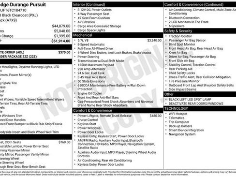 New 2026 Dodge Durango Pursuit w/ Skid Plate Group image 1