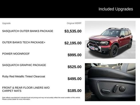 New 2025 Ford Bronco Sport Outer Banks w/ Sasquatch Outer Banks Package image 5