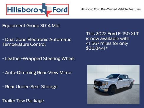 Used 2022 Ford F150 XLT w/ Equipment Group 301A Mid image 7