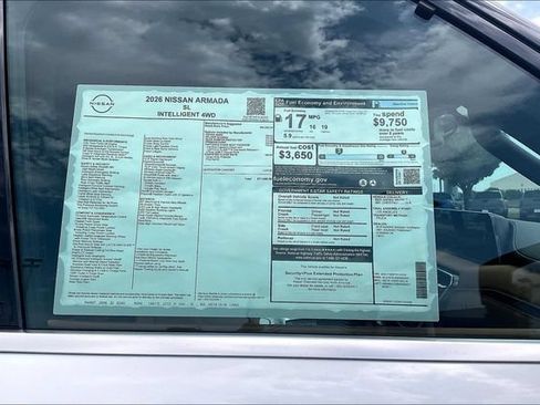 New 2026 Nissan Armada SL w/ Captain's Chari Seat Package AWD/4WD image 13
