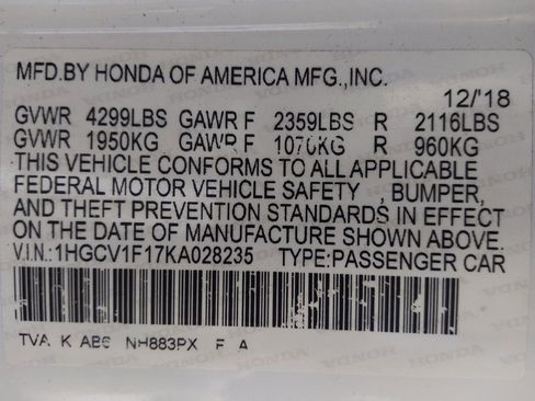 Used 2019 Honda Accord LX image 33