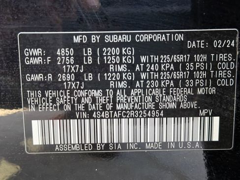 Certified 2024 Subaru Outback Premium AWD/4WD image 51