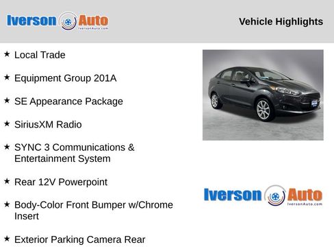 Used 2019 Ford Fiesta SE w/ Equipment Group 201A image 2