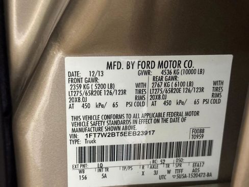 Used 2014 Ford F250 Lariat w/ Lariat Ultimate Package image 38