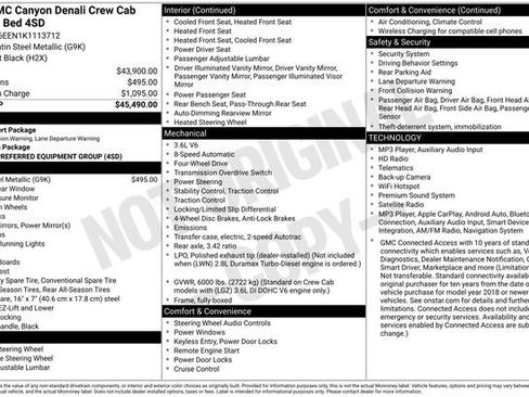 Used 2019 GMC Canyon Denali AWD/4WD image 14