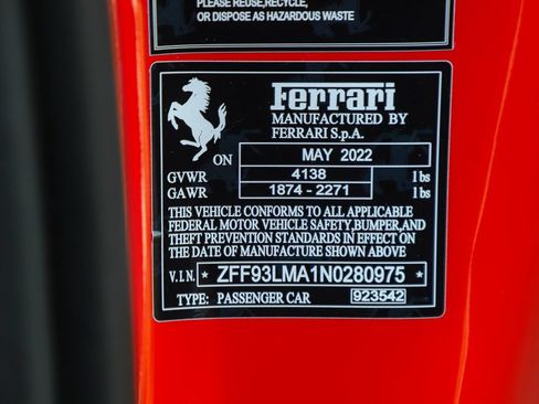 Certified 2022 Ferrari F8 Tributo RWD image 71