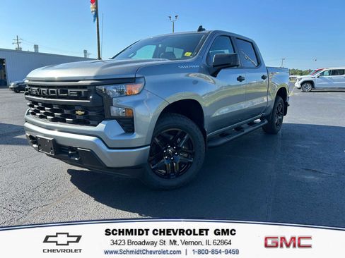 New 2026 Chevrolet Silverado 1500 Custom w/ Turbomax Blackout Package AWD/4WD image 1