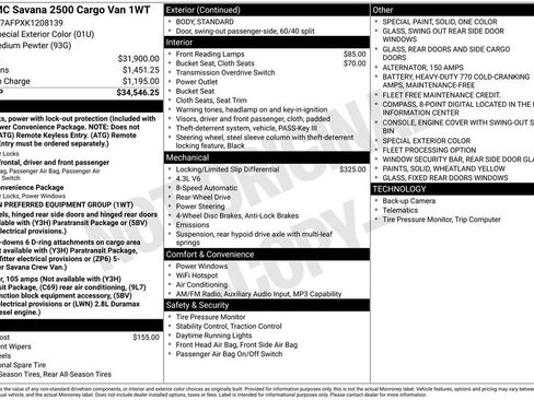 Used 2019 GMC Savana 2500 image 9