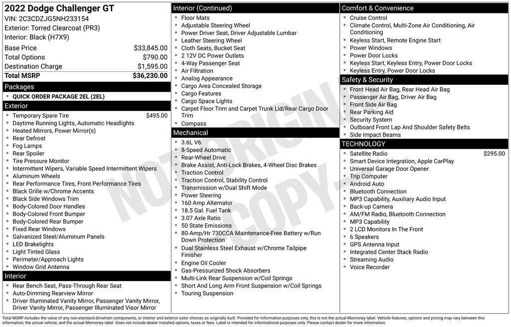 Certified 2022 Dodge Challenger GT RWD image 40