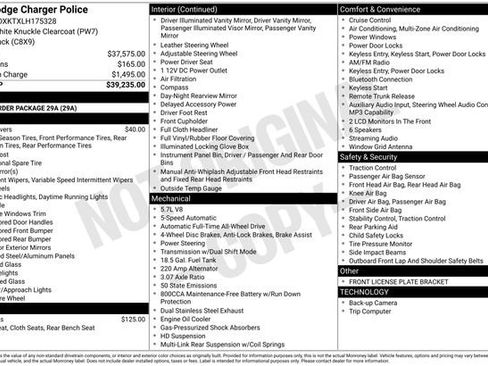 Used 2020 Dodge Charger Police AWD/4WD image 15