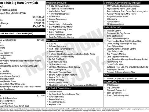 New 2025 RAM 1500 Big Horn AWD/4WD image 27
