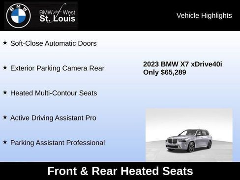 Used 2023 BMW X7 xDrive40i w/ Premium Package image 94