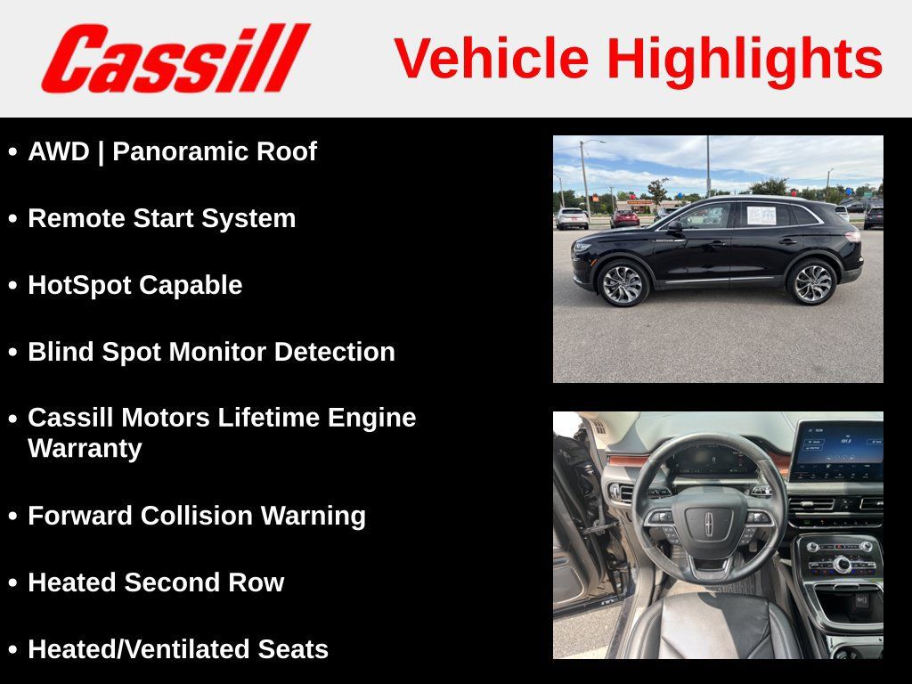 Used 2022 Lincoln Nautilus Reserve w/ Equipment Group 201A AWD/4WD image 7