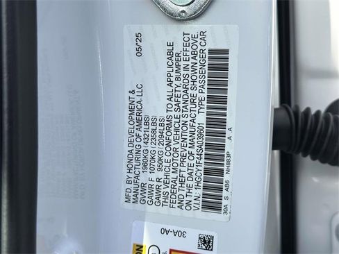 Certified 2025 Honda Accord SE image 30