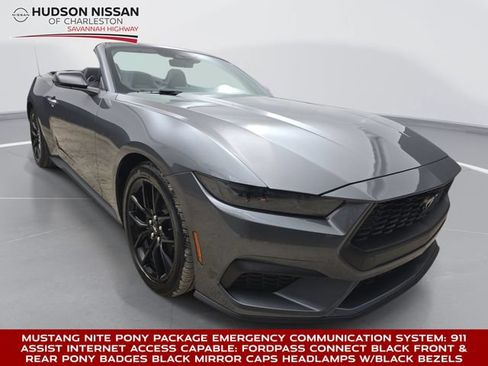 Used 2025 Ford Mustang Convertible w/ Mustang Nite Pony Package RWD image 1
