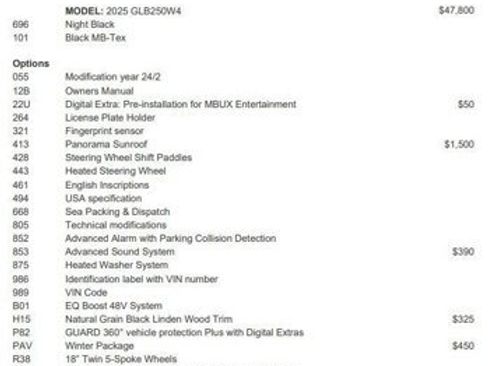 Used 2025 Mercedes-Benz GLB 250 4MATIC image 4