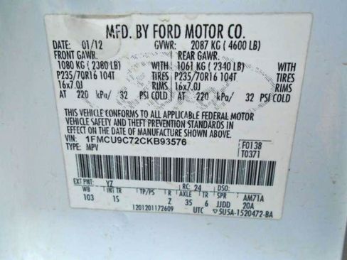 Used 2012 Ford Escape XLS AWD/4WD image 22