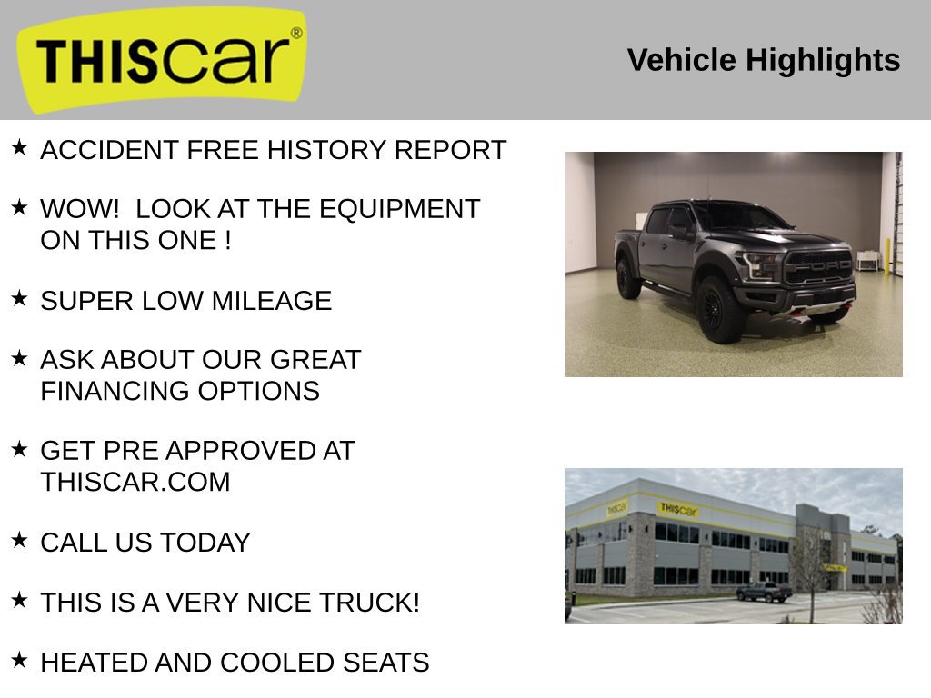 Used 2019 Ford F150 Raptor w/ Equipment Group 802A Luxury AWD/4WD image 12