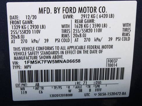 Used 2021 Ford Explorer Limited RWD image 7