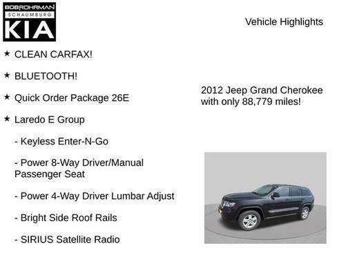 Used 2012 Jeep Grand Cherokee Laredo w/ Laredo E Group AWD/4WD image 8