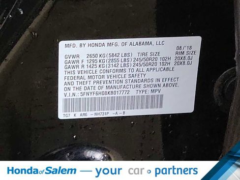 Used 2019 Honda Pilot Elite image 21