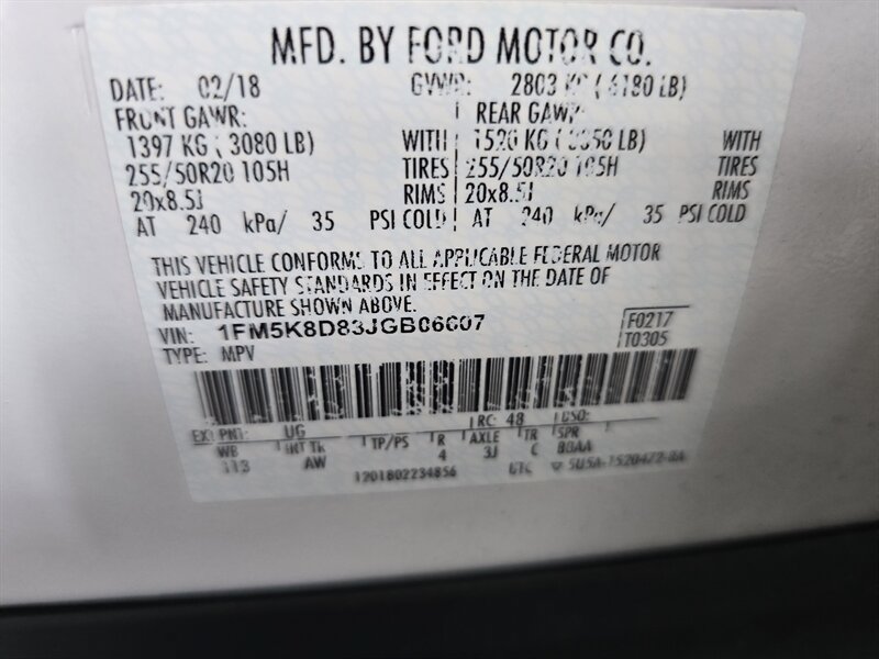 Used 2018 Ford Explorer XLT w/ Equipment Group 202A AWD/4WD image 45