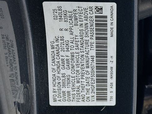 Used 2025 Honda Civic Sport image 12