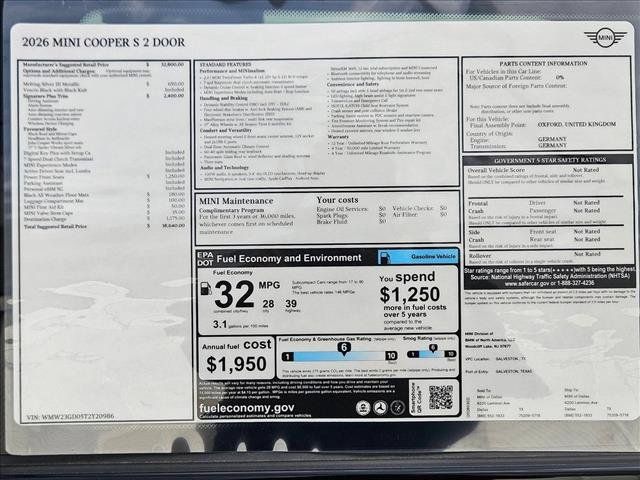 New 2026 MINI Cooper S FWD image 17