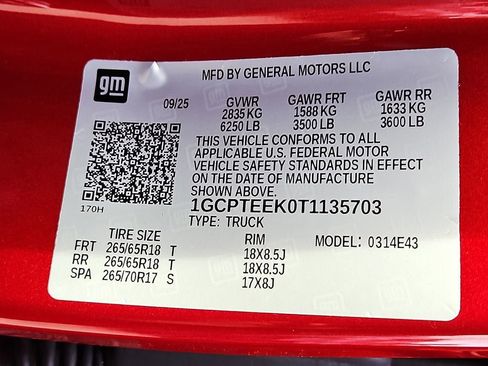 New 2026 Chevrolet Colorado Trail Boss AWD/4WD image 17