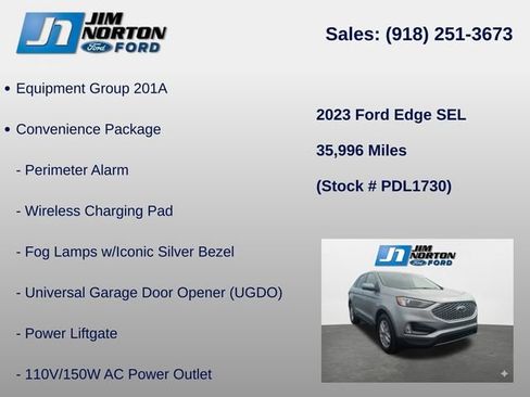 Used 2023 Ford Edge SEL w/ Convenience Package AWD/4WD image 8