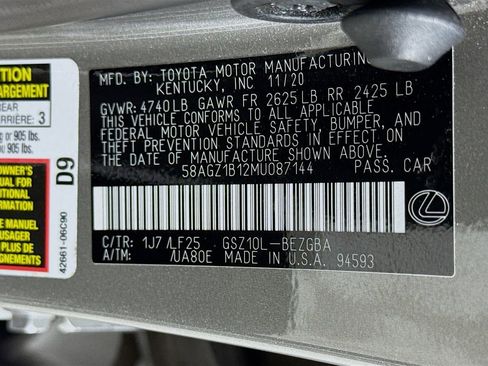 Used 2021 Lexus ES 350 F Sport image 34