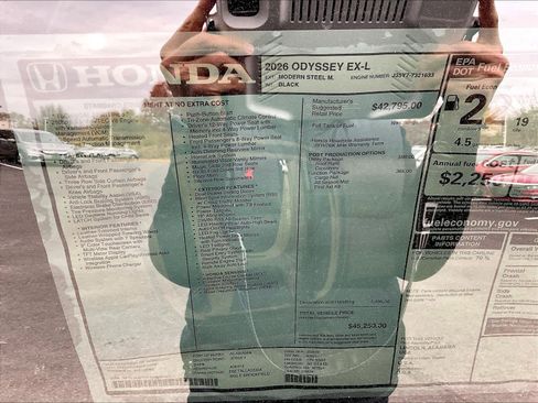 New 2026 Honda Odyssey EX-L image 18