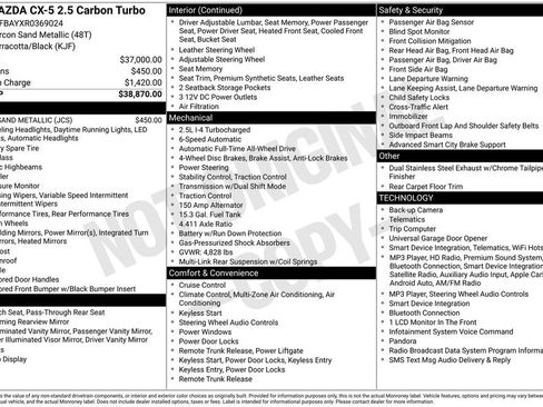 Used 2024 MAZDA CX-5 Carbon Edition AWD/4WD image 2
