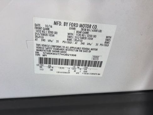 Used 2017 Ford Explorer Sport w/ Equipment Group 401A AWD/4WD image 9