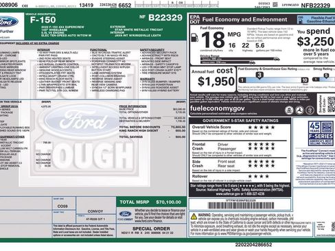 Used 2022 Ford F150 King Ranch w/ Equipment Group 601A High AWD/4WD image 2