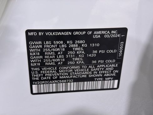 Used 2024 Volkswagen Atlas Peak Edition SEL AWD/4WD image 41