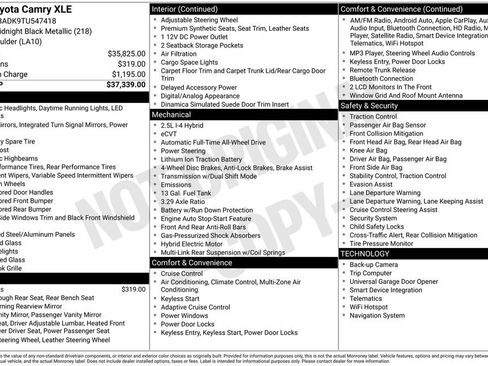 Used 2026 Toyota Camry XLE image 2