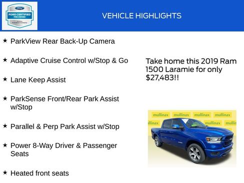 Used 2019 RAM 1500 Laramie AWD/4WD image 20