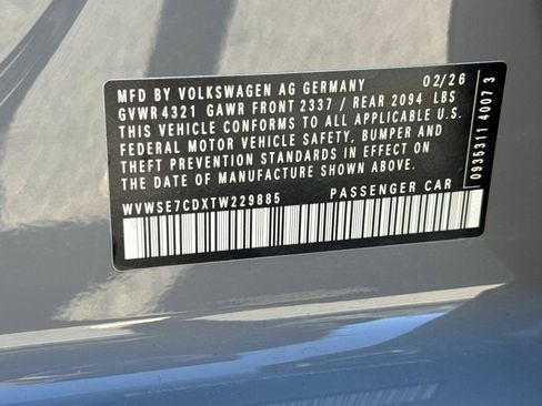 New 2026 Volkswagen GTI SE FWD image 28