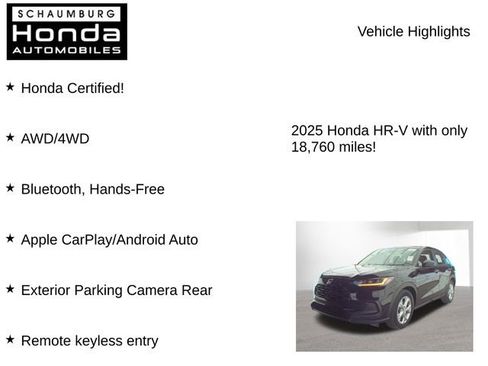 Used 2025 Honda HR-V LX image 7