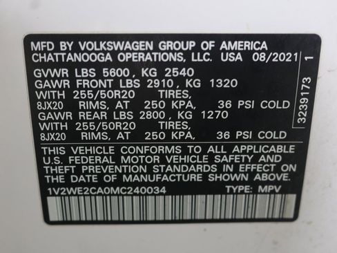 Used 2021 Volkswagen Atlas Cross Sport SE image 10