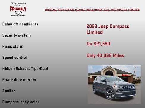 Used 2023 Jeep Compass Limited AWD/4WD image 25