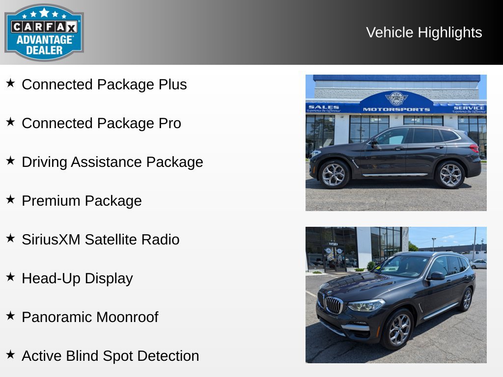 Used 2020 BMW X3 xDrive30i w/ Premium Package AWD/4WD image 4