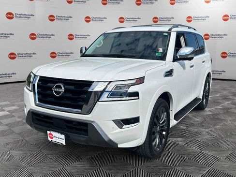 Certified 2023 Nissan Armada Platinum w/ Captain's Chairs Package AWD/4WD image 1