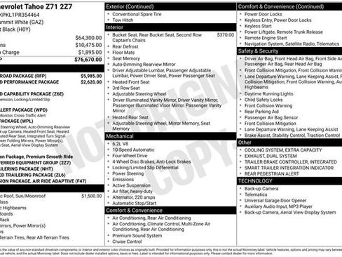 Used 2023 Chevrolet Tahoe Z71 w/ Z71 Off-Road Package image 17