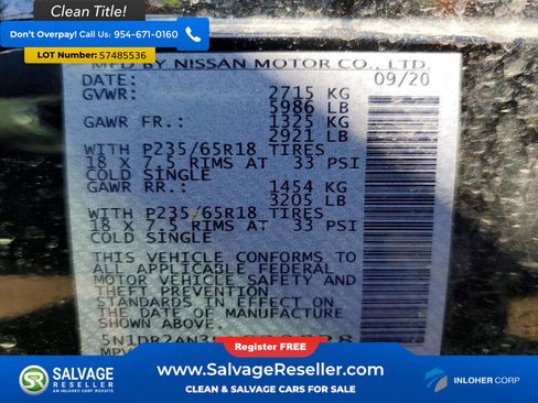 Used 2020 Nissan Pathfinder S FWD image 17