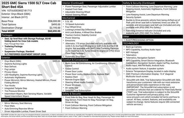 Used 2025 GMC Sierra 1500 SLT AWD/4WD image 38